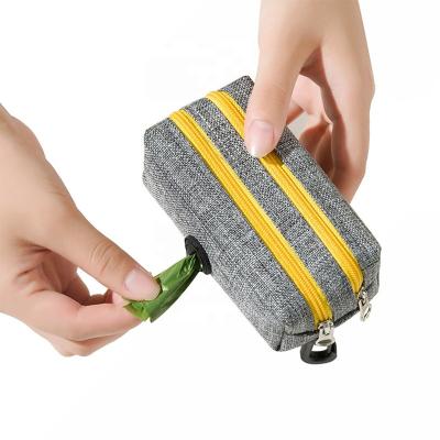 China Cheap And Durable Oxford Cloth Pet Pee Dog Poop Bag Holder Viable Waterproof Pet Leash Dog Poop Dispenser for sale