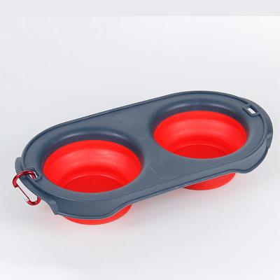 China Durable Outdoor Collapsible Collapsible Water Bowl Collapsible Travel Dog Pet Food Feeding Bowl for sale