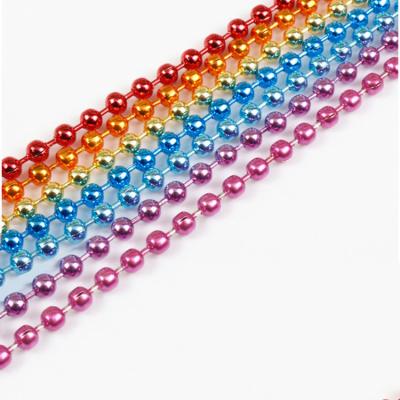 China Fabric Curtain / Shutters DIY Making Jewelry Necklace Accessories Gold Plated Ball Chain Stainless Steel 1mm 2mm Bead Chain for sale