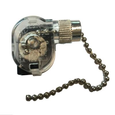 China Best Industrial Chain Switch 3A 250VAC 6A 125VAC Ceiling Fan Light Pull Chain Switch for sale