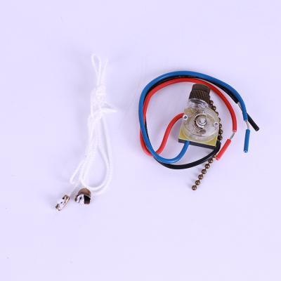 China L-1 Ceiling Fan Switch 3 Speed ​​4 Wire Pull Chain Switch for Control Switch Ceiling Fans, Wall Lamps, Cabinet Light for sale