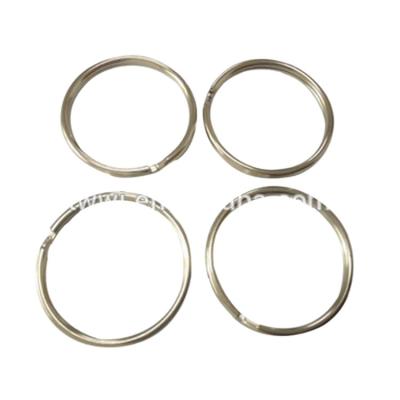 China Metal Lead Free Nickel Plated Steel Round Split Ring Key Rings for sale