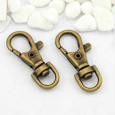 China Custom Logo Bag Accessories Small Metal Metal Hooks Snap Metal Clip Swivel Hook For Handbag for sale