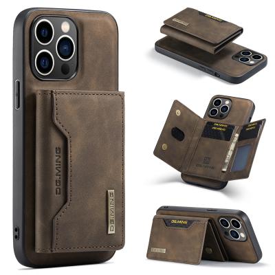 Κίνα Business Design PU Wallet Case for IPhone 14 15 Pro Max 2 in 1 Magnetic Cell Phone Cover προς πώληση