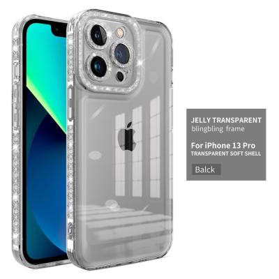 China iPhone 14 Pro Max Clear TPU Phone Case with Dustproof Function and Transparent Design for sale