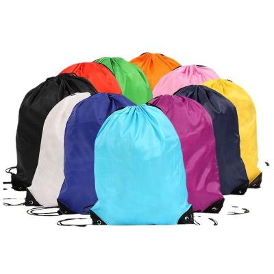 China Buyers of promotional gifts for advertising promotional drawstring bags customize sports drawstring backpack eco-friendly 210D polyester high quality sport bags with string for sale