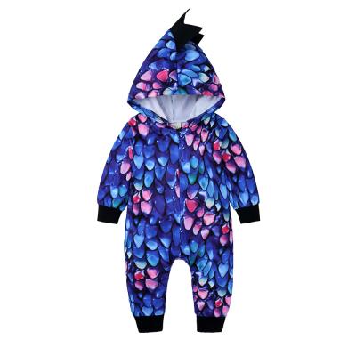 China Spandex/Cotton Kids Tales Baby Clothes Baby Dinosaur Clothes Newborn Romper Toddler Hoodie Rompers for sale