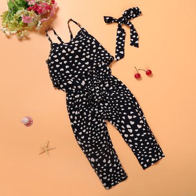 China Breathable Girls Pants Suspender Jumpsuits Girls Summer Clothing Children Pants for sale