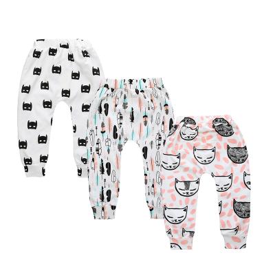 China Kids Clothing Breathable Cartoon Printed Casual Baby Pants Toddler Harem Pants Fashion Boy's Pants for sale