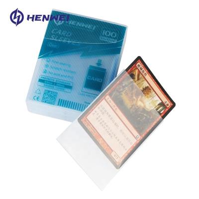 China Functional Clear Yu Gi Oh Product Card Sleeves Black Plastic Photo Sleeve Protector Matte Card Plastic Sleeves for sale