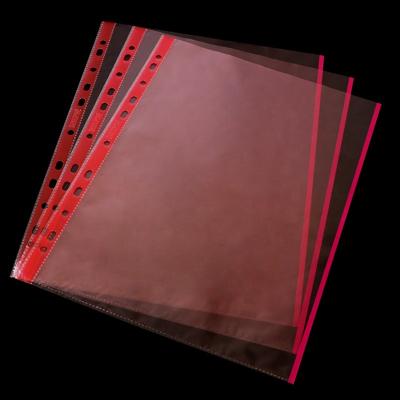 China Recyclable Plastic Clear Binder Paper Design Protectors Transparent PP Sheet A4 File Folder Inside Pages for sale