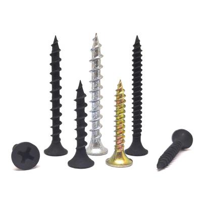 China Heavy Industry Phillips Bugle Head Sharp Point Black Phosphated Fine Thread Drywall Screws for sale