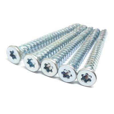 China Custom Carbon Steel Galvanized Flat Torx Concrete Screw for sale