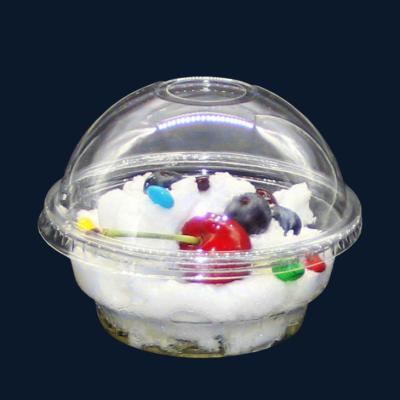 China Plastic PET Ice Cream Frozen Yogurt Pudding Cup Eco - Friendly for sale