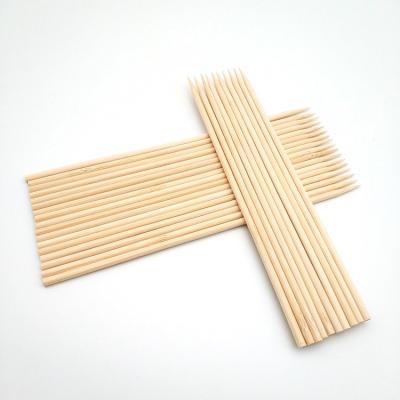 China Bamboo skewer easily cleaned 3mm 4mm 5mm 6mm for sale