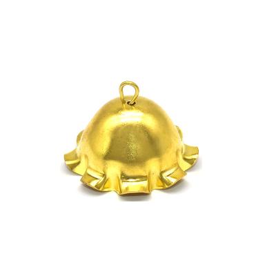 China China DIY Jewelry Accessories Material Flower Shape Bell Bag Pure Copper Stamping Accessories for sale