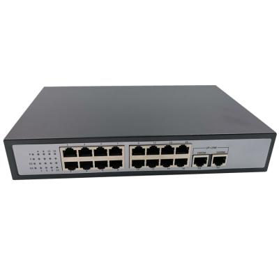 China CCTV 16 Port POE 10/100Mbps Uplink POE Switch Security Control System 10/100/1000Mbps for sale