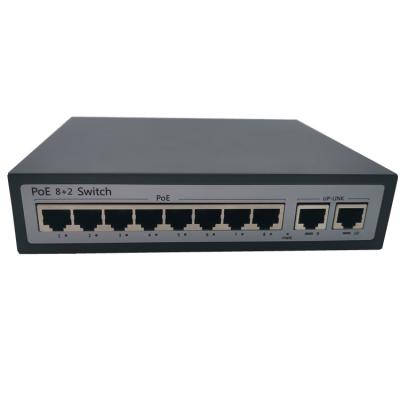 China Port POE Switch Atongda 8 POE Switch 10/100Mbps Ethernet Supply Security CCTV Camera PoE Switch for sale