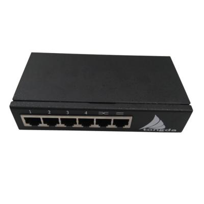 China Video Control System Atongda ATD4205 5port rj4510Mbps Black Box Ethernet Supplement Network Amplifier for sale