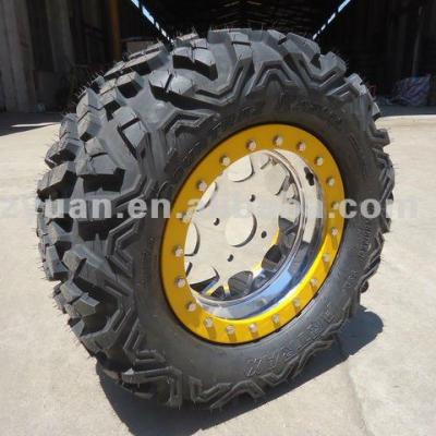 China Aluminum Parts 14X8 Beadlock UTV Turned Aluminum Quad Edges for sale