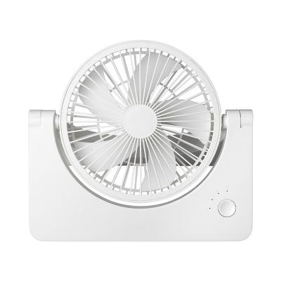 China Folidng Type Mini Type USB Fan ABS Material Fan Book DC Fan Copper Motor Folding Rechargeable Air Supply 3-4 Meters for sale