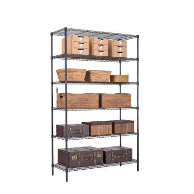 China JIAMEI High Quality Sustainable 6 Tier Metal Wire Shelving Storage Rack Organizer Kitchen Shelving for sale