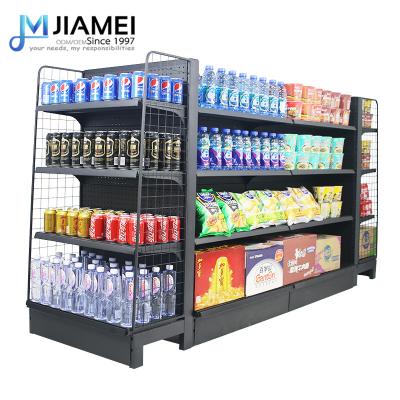 China JIAMEI Good Price Grocery Retail Double Sided Display Rack Racks Gondola Shelving Supermarket Shelf For Sale for sale