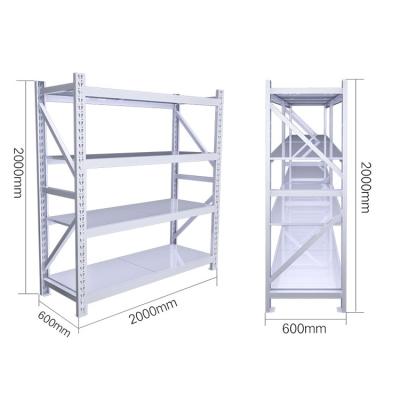 China JIAMEI Sustainable White Steel Storage Shelves And Rack for sale