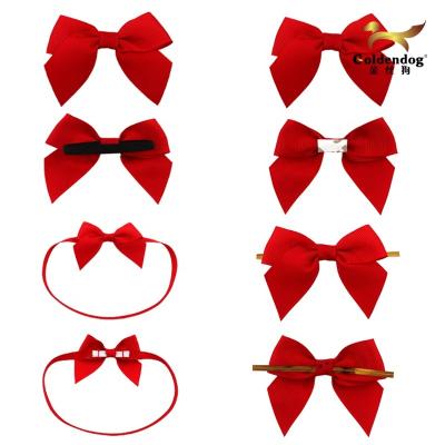 China Viable hot sale custom 25mm width 196 colors gift bows grosgrain premade ribbon bow for gift decoration for sale