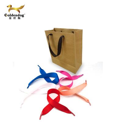 China Bright Color Stability Factory Fashion Customized Logo Double Sided Satin Grosgrain Logo Paper Bags Handles Ribbons for sale