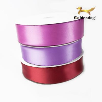 China Single Face Wholesale Stock 100 Yards 1 1/2 Inch Purple Satin Ribbon For Gift Wrapping for sale