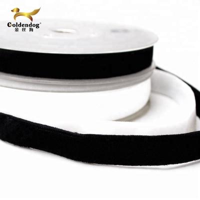 China Eco - Friendly And Healthy High Quality Solid Color Velvet Ribbon Double Sided Tape Wholesale for sale