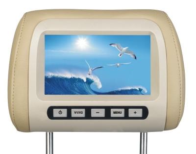 China High Resolution 480 * 3 * 234 Pixels 7 Inch Lcd Monitor / Pillow Headrest Monitor With Sd Card Cr-7103 for sale