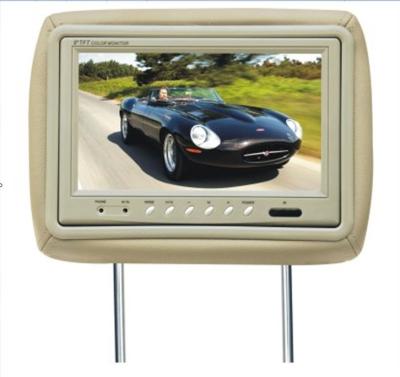 Chine Double vidéo moniteur d'affichage à cristaux liquides de 7 pouces/moniteur appui-tête d'oreiller avec la carte d'écart-type dans le moniteur Cr-7104 de voiture à vendre