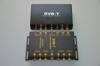 China High Speed h.264 Car Dvb-Digital Tv Receiver / Analog Digital Tv Tuner Dvb-t523 for sale