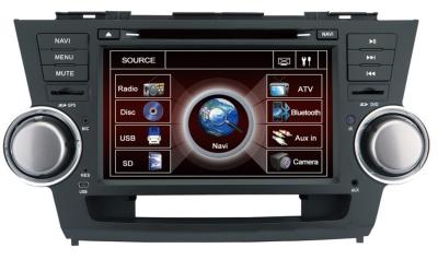 중국 GPS 항법 오디오 라디오 2008-2012년을 가진 Toyota 고지 사람 차량 DVD 플레이어 판매용