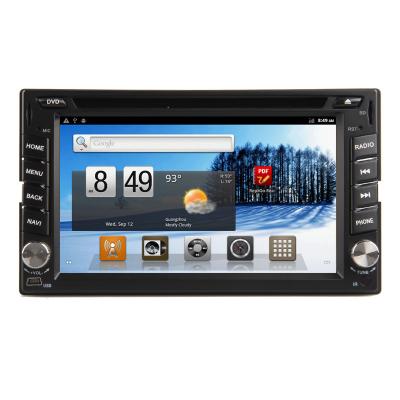 China Android 2.3 System 6.2 Inch Double Din Vehicle DVD Players With GPS Navi Bt /AM /FM for sale