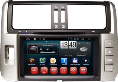 China AUX IN pure Andriod 4.1 system toyota dvd players for Toyota prado 8 Inch  for sale