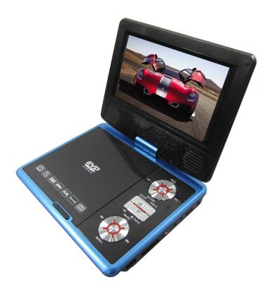 China 7 Inch Home Portable Dvd Player With Tv / USB / Sd Jack / Radios for sale