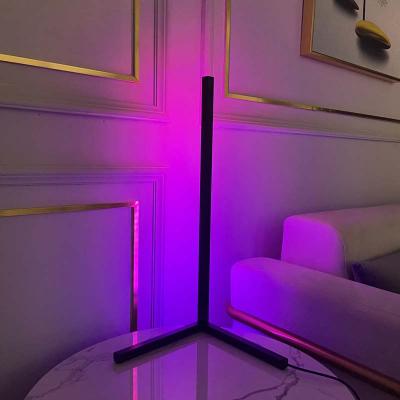 China Nodic Modern Hot Selling Amazon RGB Desk Light Luxury Remote Control Dimmable Modern Minimal Led Corner Home Table Lamp For Bedroom for sale