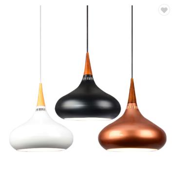 China Zhongshan Residential Nordic Simplicity Aluminum Wood Designer Copper Pendant Light for sale