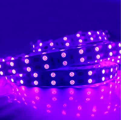 China Hotel Strip Light 120leds/m SMD5050 LED 12v LED Non-Waterproof UV LED Strip 5050 UV Strip 365nm for sale