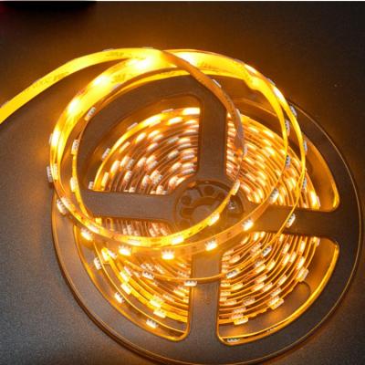 China Hotel 2400k 2500k warm white led strip light yellow color 5050 12v gold led strip 300leds/5m flexible for sale