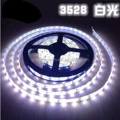 China 6000K 60leds/m 3528 LEDs Strip 6000K 60leds/m 3528 LED Cool White Ultra Thin Cool White Flexible LED Light Strip for Decorative Lighting for sale