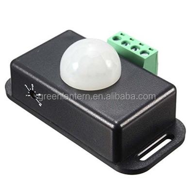 China DC12V/24V 8A Indoor Auto Body PIR Motion Sensor Switch For LED Light Strip Infrared Indoor Neon for sale