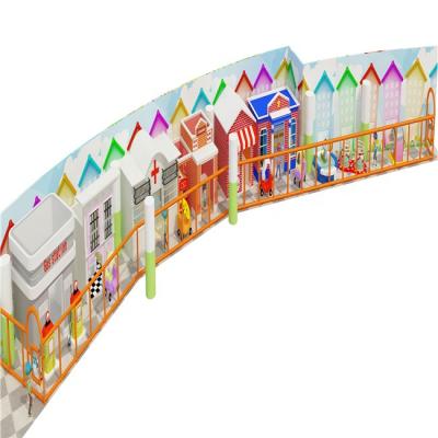 China 3-12-years-old Child's Soft Play Equipment New Merry Indoor Indoor Playground Design Go Around Role Play Houses for sale