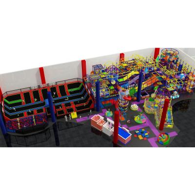 China 3-15 Years Indoor Playground Equipment Trampoline Park Layout For Sale for sale