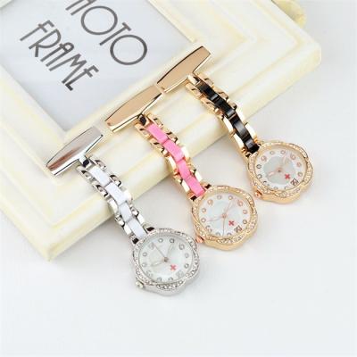 China Amazon Hot Selling High Quality Antique Nurses Watch Wholesale Crystal Elegant Nurse Pocket Quartz Pocket Watch for sale