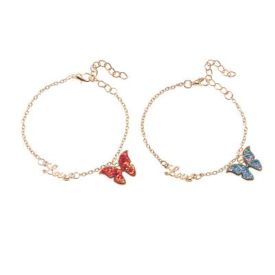 China 2021 Original Design Cute Anklet Butterfly Love Butterfly Children Anklet FASHIONABLE for sale