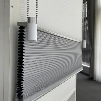 China Protect Your Space with Grey Honeycomb Blinds Insect Resistant and UV-Blocking Fabric for sale